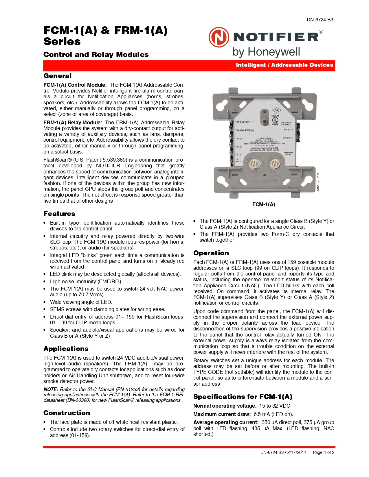 คอลโทรลโมดูล รีเลย์โมดูล Control and Relay Modules FCM-1 FRM-1 - U.S ...